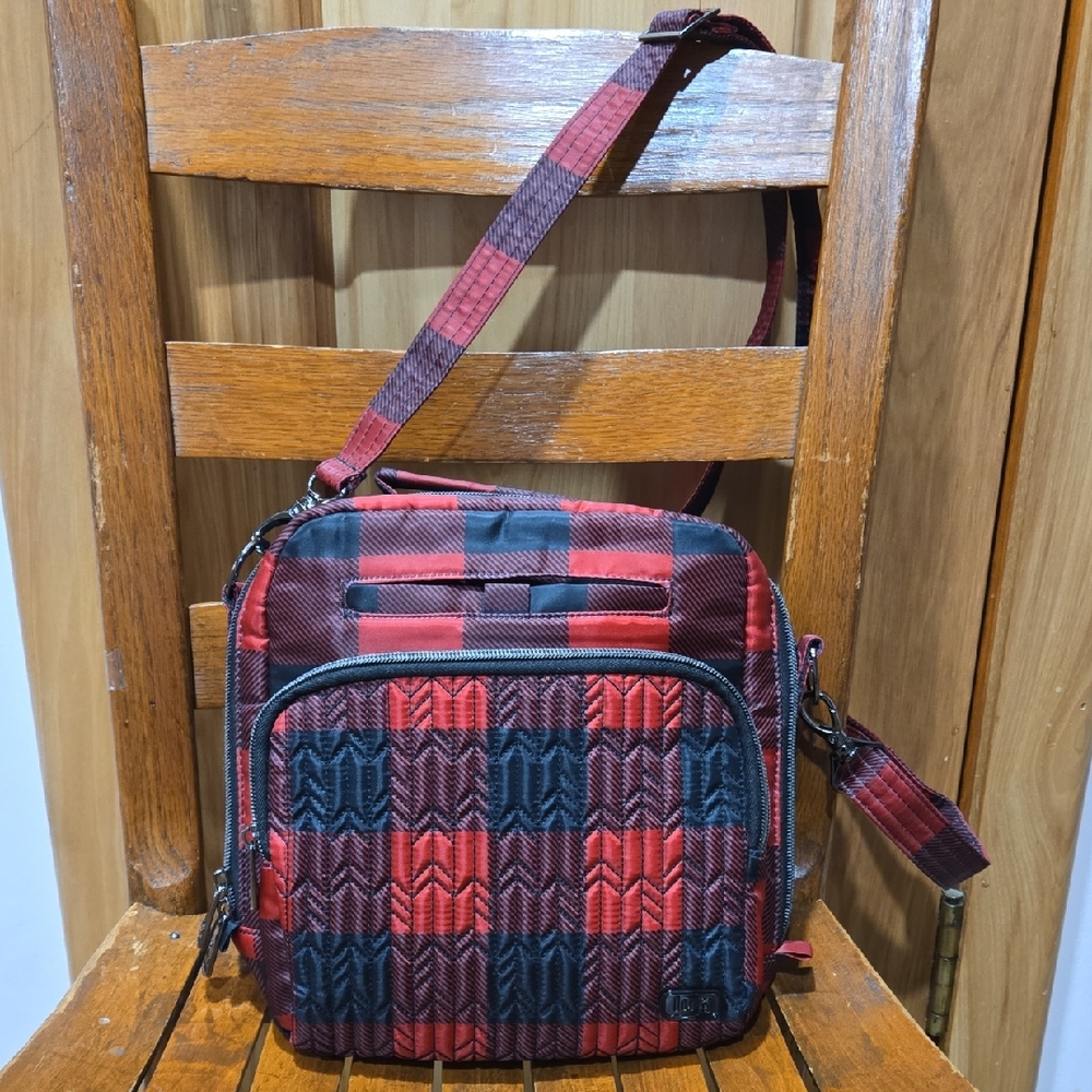 Lug Ranger Buffalo Check Red EUC